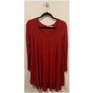 KIMCHI BLUE Red Long Sleeve Tunic
